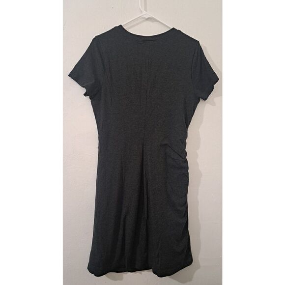 Cabi Womens Large Soft Stretch Knit Flare CASUAL EVERYDAY day dress Gray - Picture 4 of 8